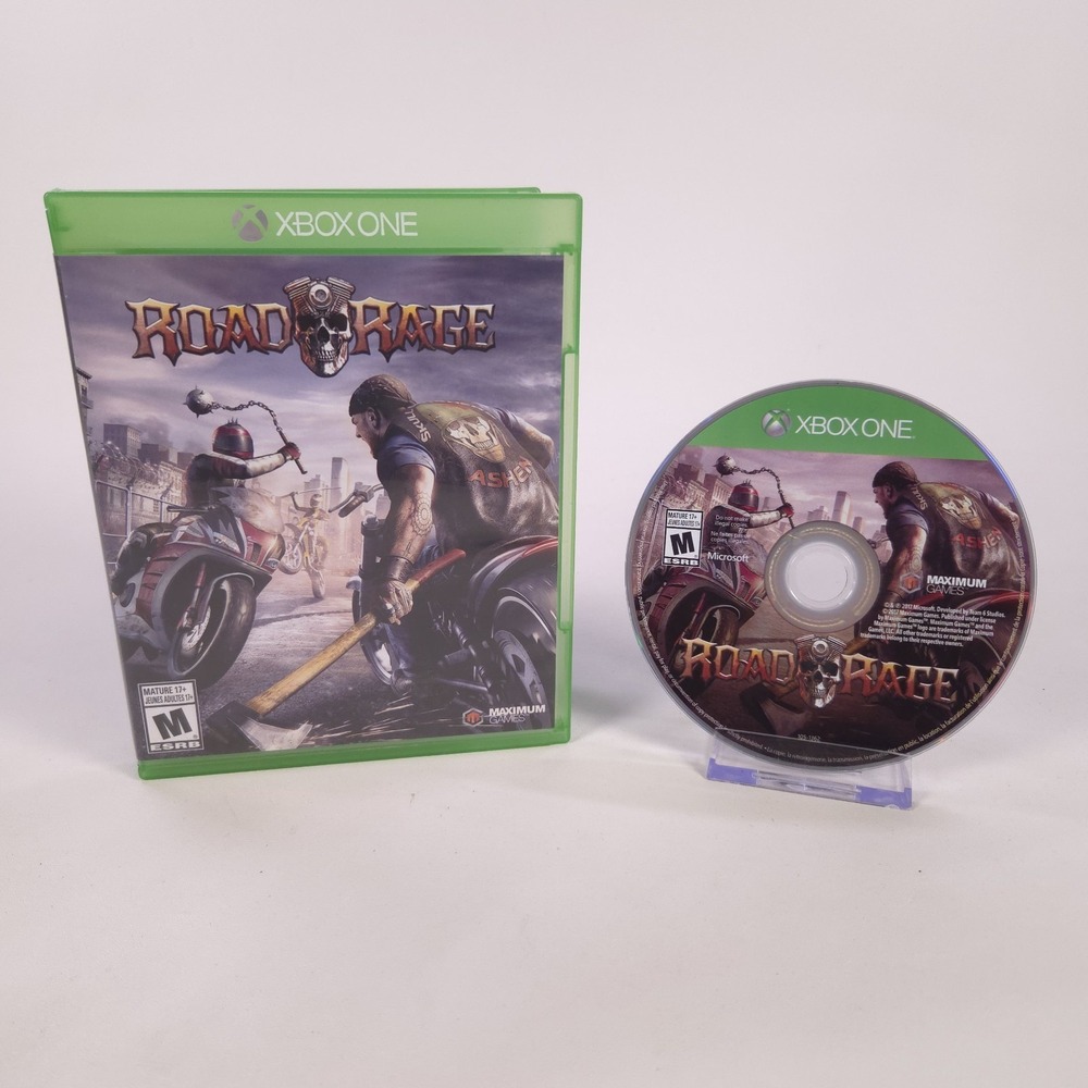 Road Rage (Microsoft Xbox One, 2016) Tested Clean Motorcycle Combat